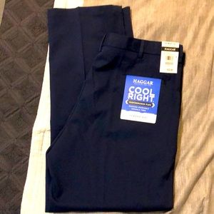 NWT Haggar Men’s Navy Dress Pants